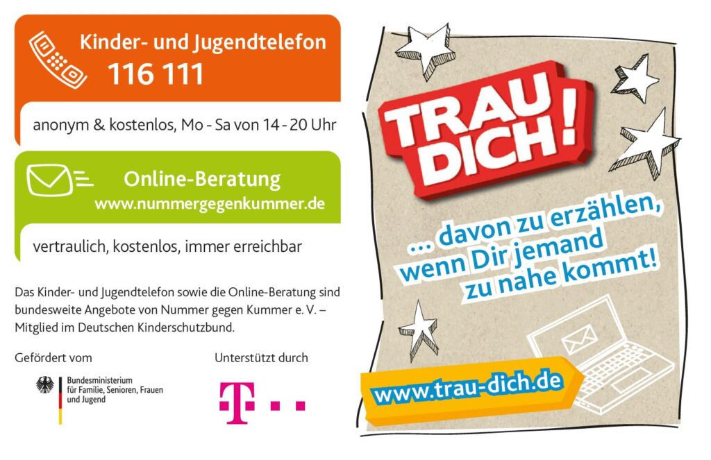 KJT Infokarte trau dich