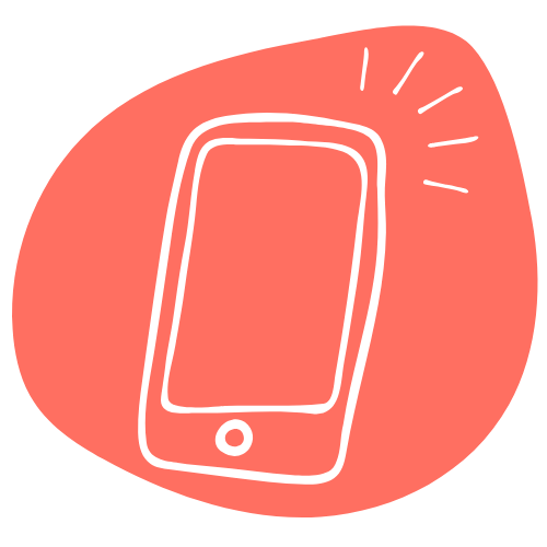 gezeichnetes Smartphone