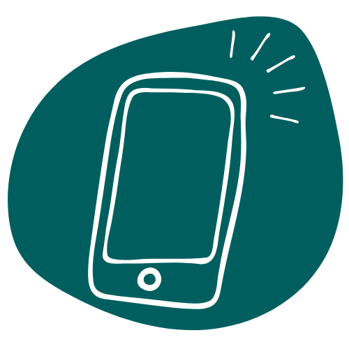 gezeichnetes Smartphone