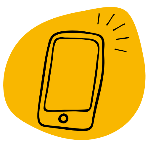 gezeichnetes Smartphone
